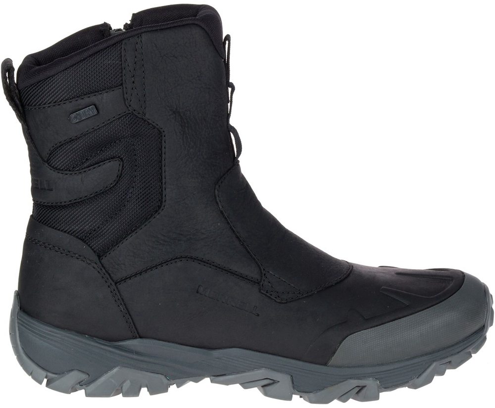 Merrell Boots Black - Coldpack Ice+ 8\" Zip Polar Waterproof - Mens 96XVTWHIR